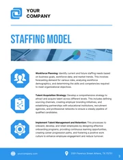 White And Blue Minimalist Simple Professional Corporate Staffing Plans - Page 3