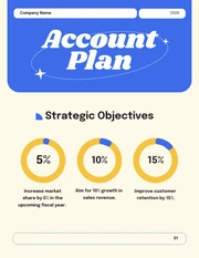 Fun Blue Yellow Account Plan - Page 1