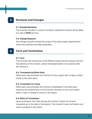 TV Advertising Contract Template - Page 4