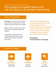 Orange Content Marketing Case Study - Page 1