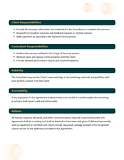 Marketing Consultant Contract Template - Page 4