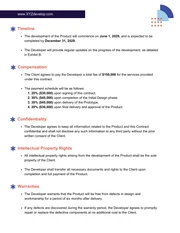 Product Development Contract Template - Page 2