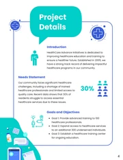 Tosca Green and Blue Healthcare Training Proposal - Page 4