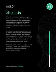 Dark Green Minimalist Brand Management Proposal - Page 2