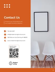 Minimalist Orange and White Furniture Catalog - Page 3