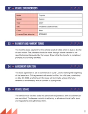 Car Lease Contract Template - Page 2