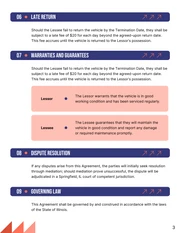 Car Lease Contract Template - Page 3