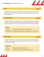 Vending Machine Contract Template - Page 2