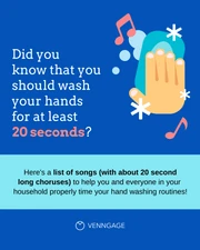 Hand Washing Songs Instagram Carousel Post Slides - Page 1