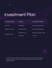 Dark Purple Simple Financial Plans - Page 3