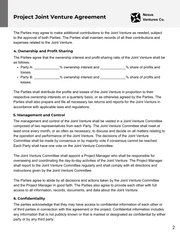 Grey and White Clean Simple Project Joint Venture Agreement - Page 2