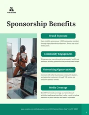 Green Simple Sponsorship Proposal - Page 4