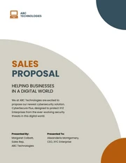 Professional Orange And Blue Sales Proposal - Page 1