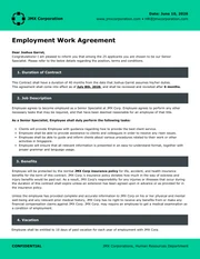 Work Contract Template - Page 1