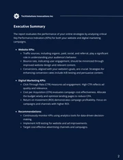 Navy Minimalist Modern Simple KPI Reports - Page 2