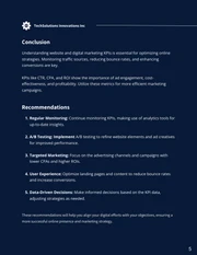 Navy Minimalist Modern Simple KPI Reports - Page 5