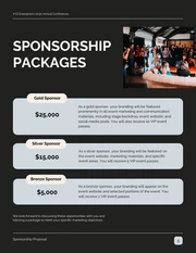 Black And Light Blue Sponsorship Proposal - Page 5