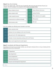 Green New Employee Onboarding Checklist Template - Page 3