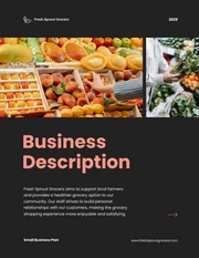 Black And Peach Small Business Plan - Page 2