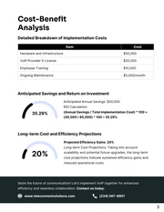 Charcoal and White Modern Minimalist VoIP Implementation Telecommunications  Proposal - Page 5