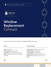 Window Replacement Contract Template - Page 1