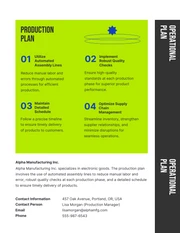 Simple Minimalist Operational Plan - Page 2