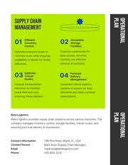 Simple Minimalist Operational Plan - Page 3