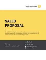 Yellow And Grey Modern Sales Proposal - Page 1