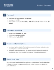 Student Contract Template - Page 4