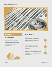 Yellow And White Minimalist Shape Research Plan - Page 2