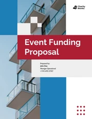 Event Funding Proposal template - Page 1