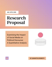 Simple Minimalist White Research Proposal - Page 1