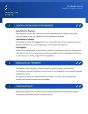 Event Speaker Contract Template - Page 3