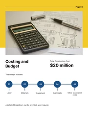 Yellow And Blue Minimalist Construction Proposal - Page 4