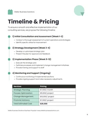 Green Line Minimalist Service Proposal - Page 4