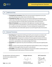 Consulting Retainer Contract Template - Page 3