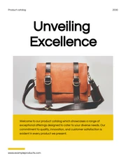 Minimalism White and Yellow Product Catalog - Page 1