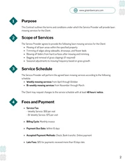 Lawn Mowing Contract Template - Page 2