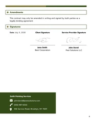 Commercial Pest Control Contract Template - Page 4