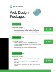 Green and Black Pricing Proposal - Page 3