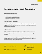 Grey and Yellow Minimalist Marketing External Proposal - Page 5