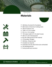 Dark Green Construction Bid Proposal Template - Page 4