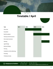 Dark Green Construction Bid Proposal Template - Page 7