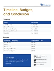 Event Planning Proposal template - Page 5