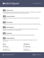 Mentorship Learning Employment Agreement Contract - Page 3