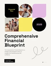 Colorful Simple financial Plans - Page 1