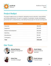 Orange and Cyan Modern Minimalist Healthcare Proposal - Page 5