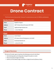 Drone Contract Template - Page 1