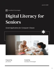 Black Simple Digital Literacy Grant Proposals - Page 1