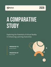 Green And Orange Modern Research Proposal - Page 1